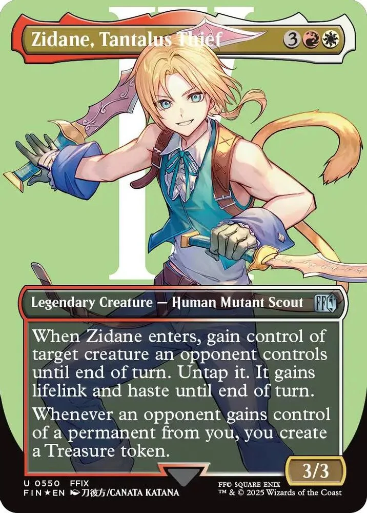 Zidane, Tantalus Thief (Borderless · Surge Foil)