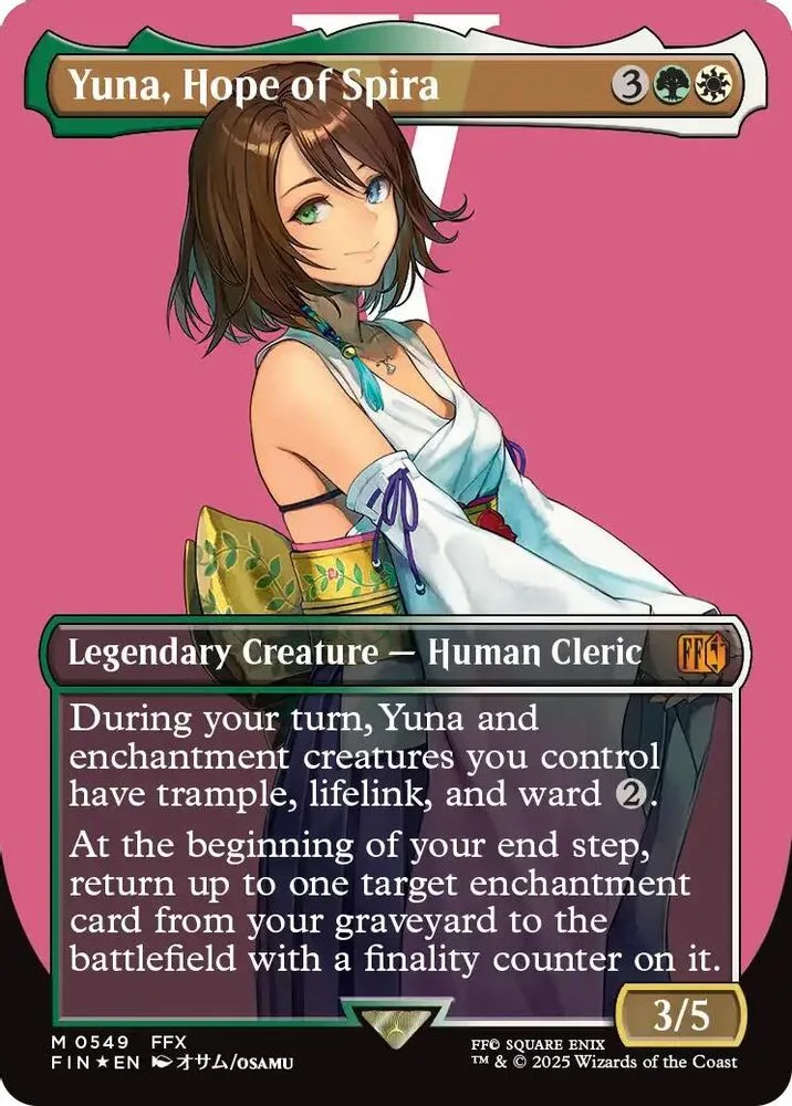 Yuna, Hope of Spira (Borderless · Surge Foil)