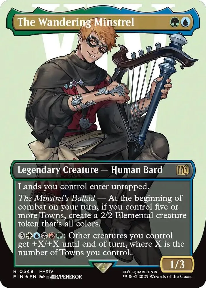 The Wandering Minstrel (Borderless · Surge Foil)