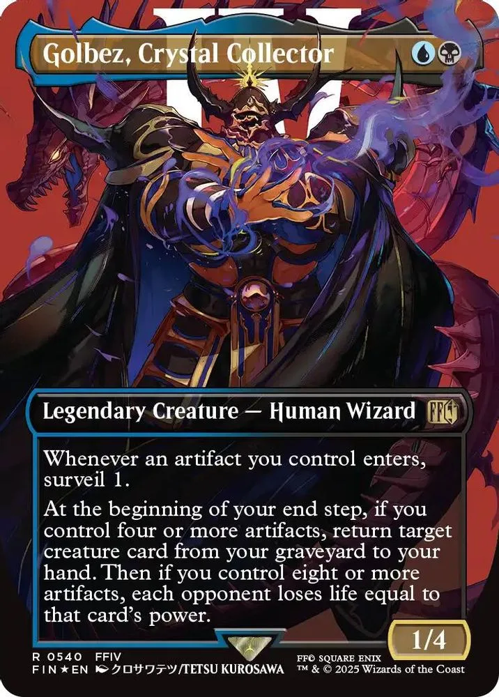Golbez, Crystal Collector (Borderless · Surge Foil)