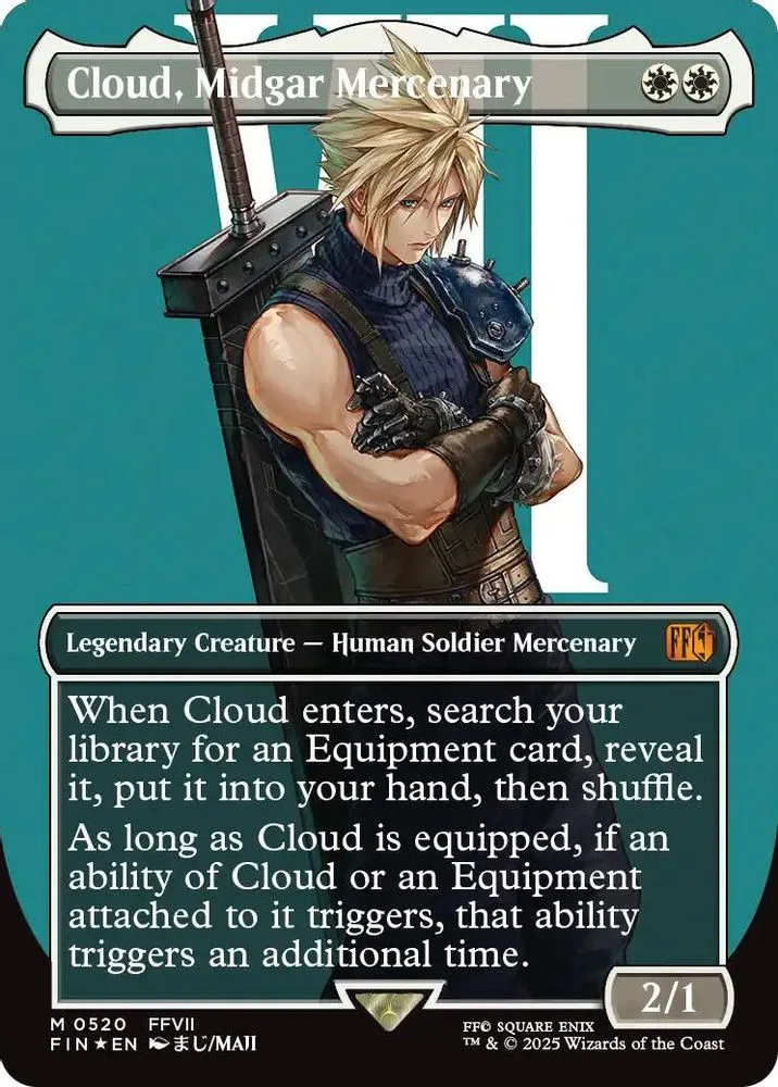 Cloud, Midgar Mercenary (Borderless · Surge Foil)