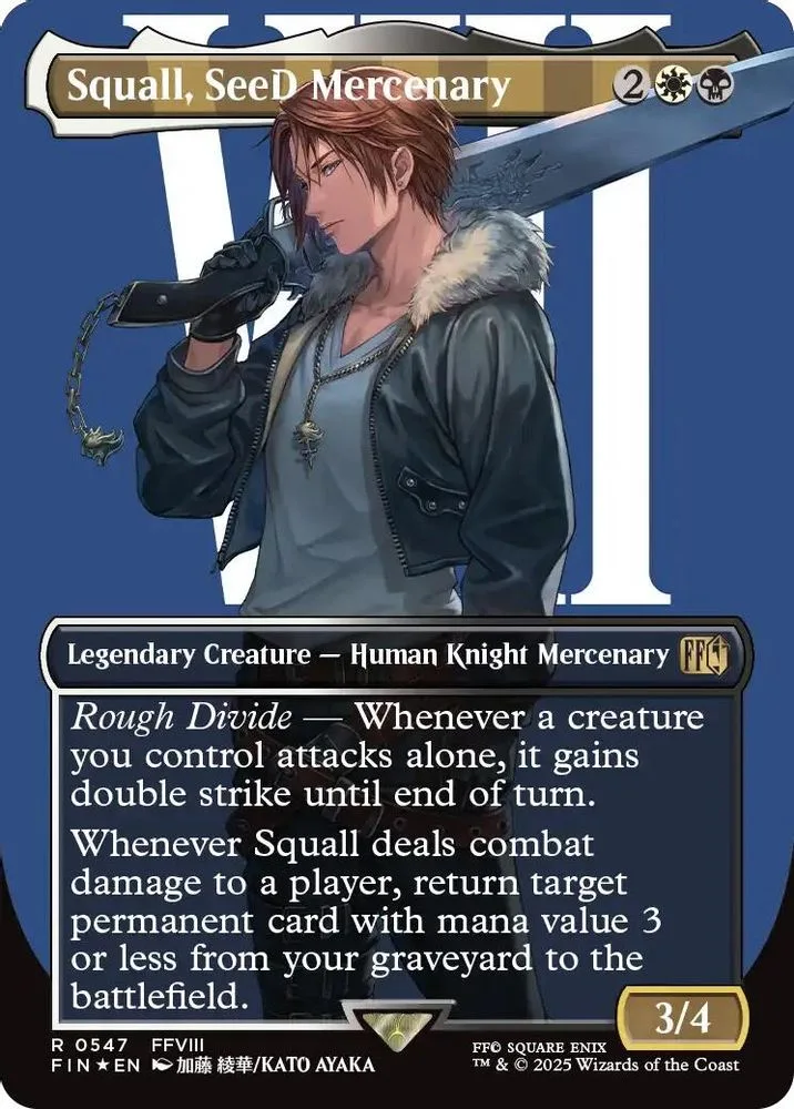 Squall, SeeD Mercenary (Borderless · Surge Foil)