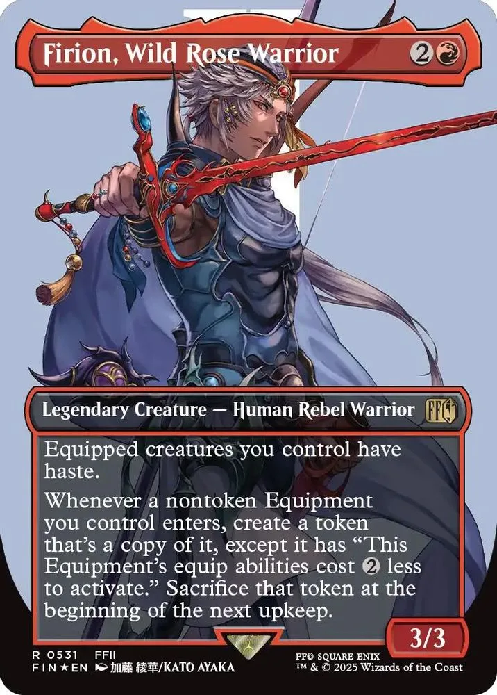 Firion, Wild Rose Warrior (Borderless · Surge Foil)