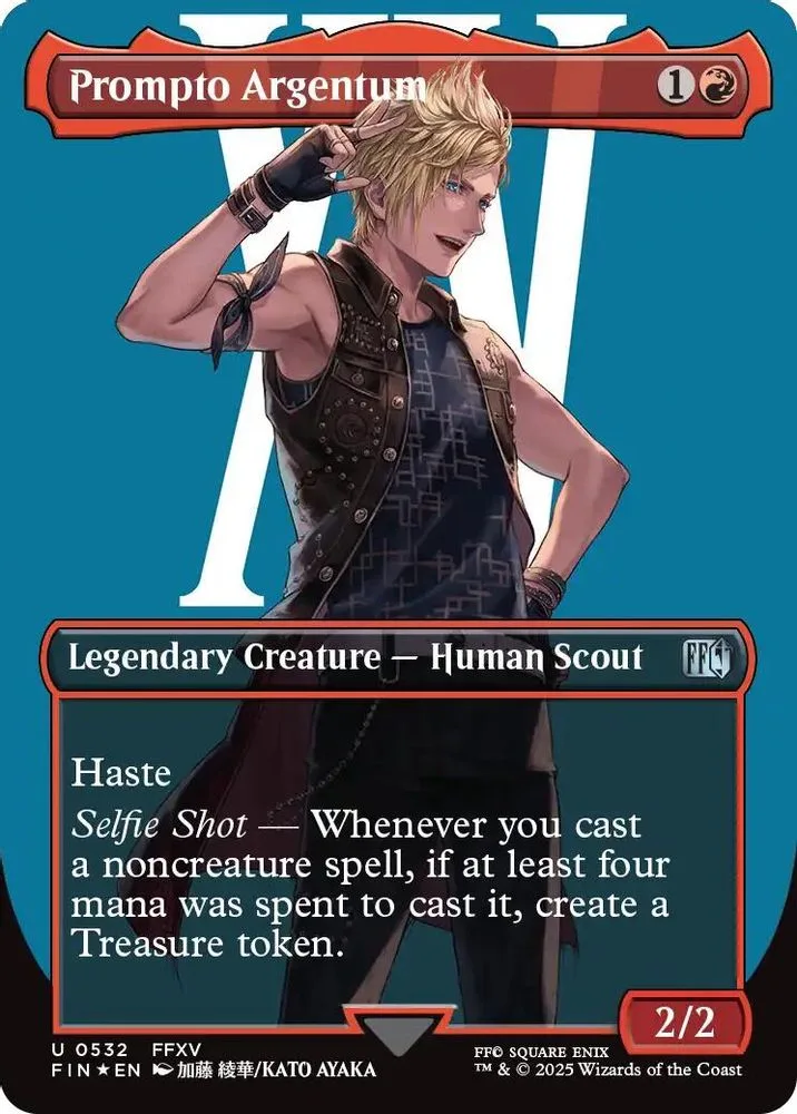 Prompto Argentum (Borderless · Surge Foil)
