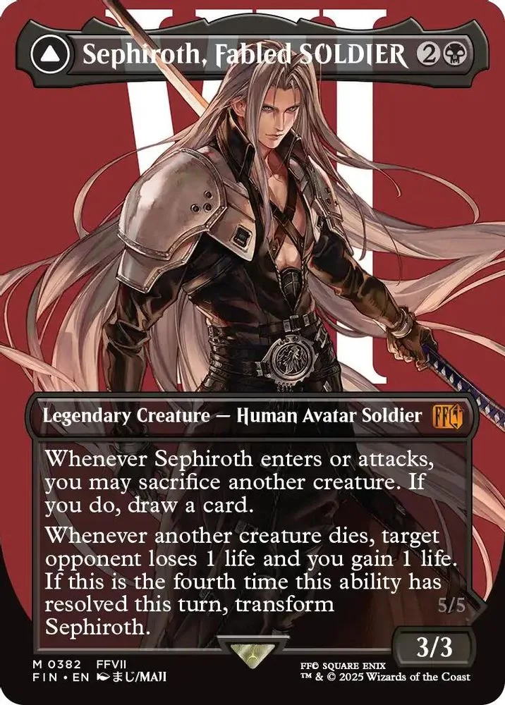Sephiroth, Fabled SOLDIER (Borderless)