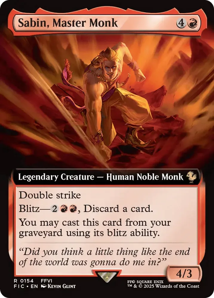 Sabin, Master Monk