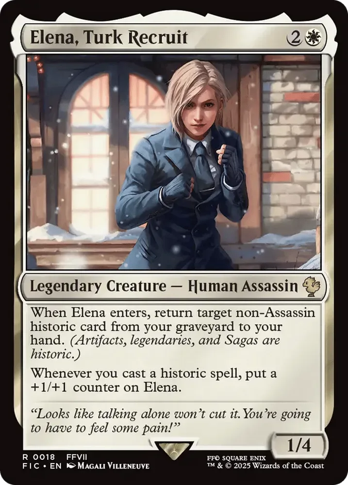 Elena, Turk Recruit