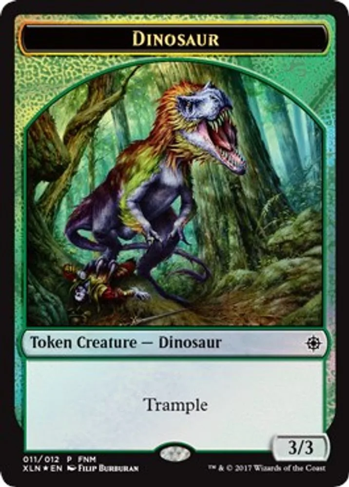 Dinosaur // Treasure Double-Sided Token (Dinosaur // Treasure Double-Sided Token)