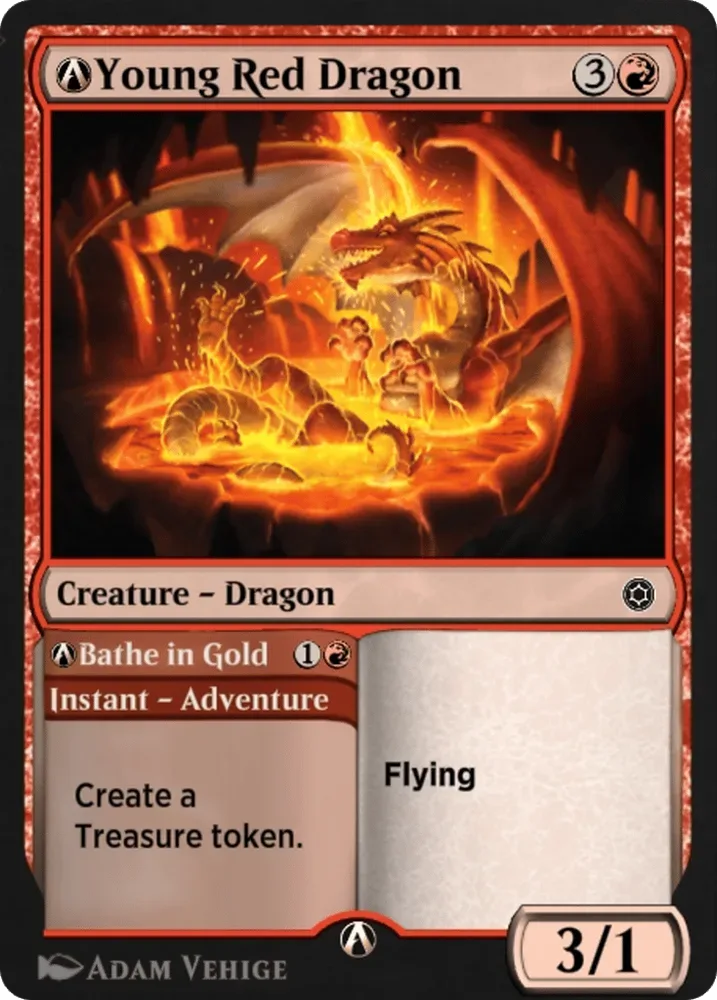 A-Young Red Dragon // A-Bathe in Gold