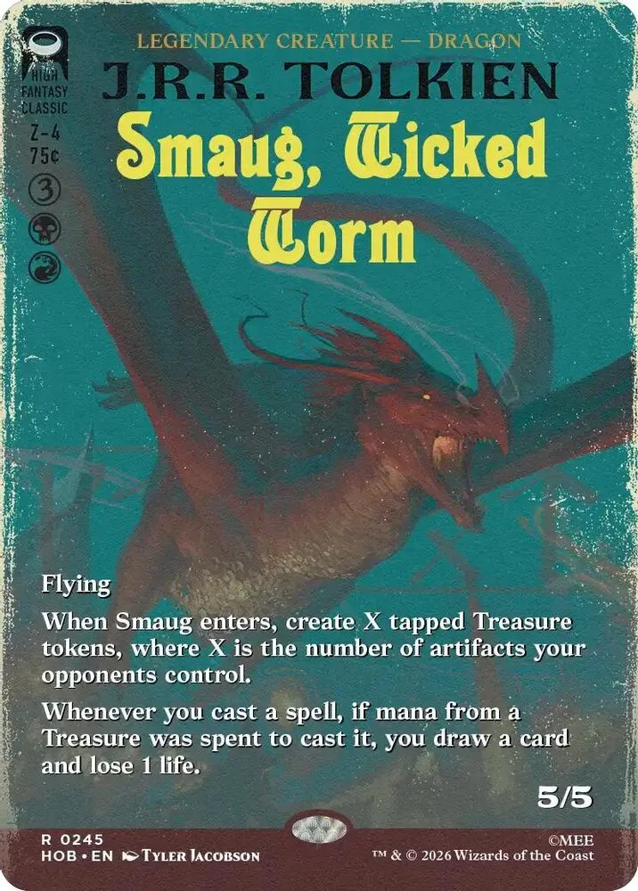 Smaug, Wicked Worm (Borderless)