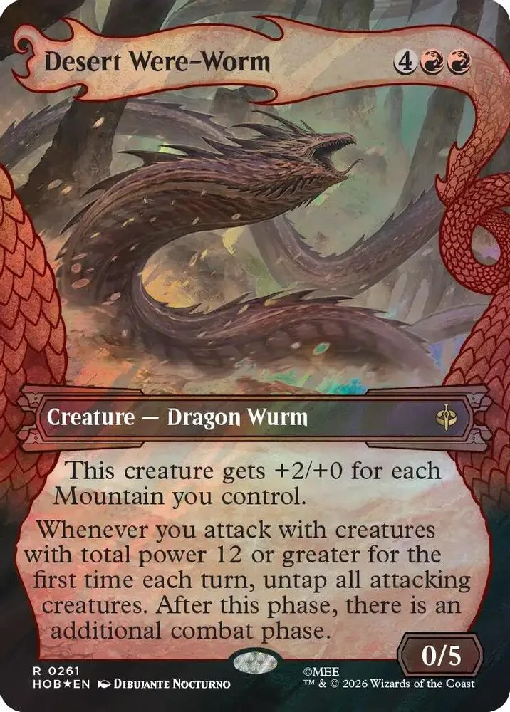 Desert Were-Worm (Showcase · Surge Foil)