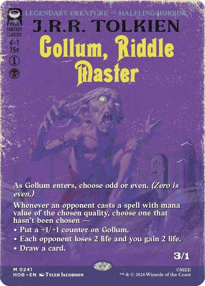 Gollum, Riddle Master (Borderless)