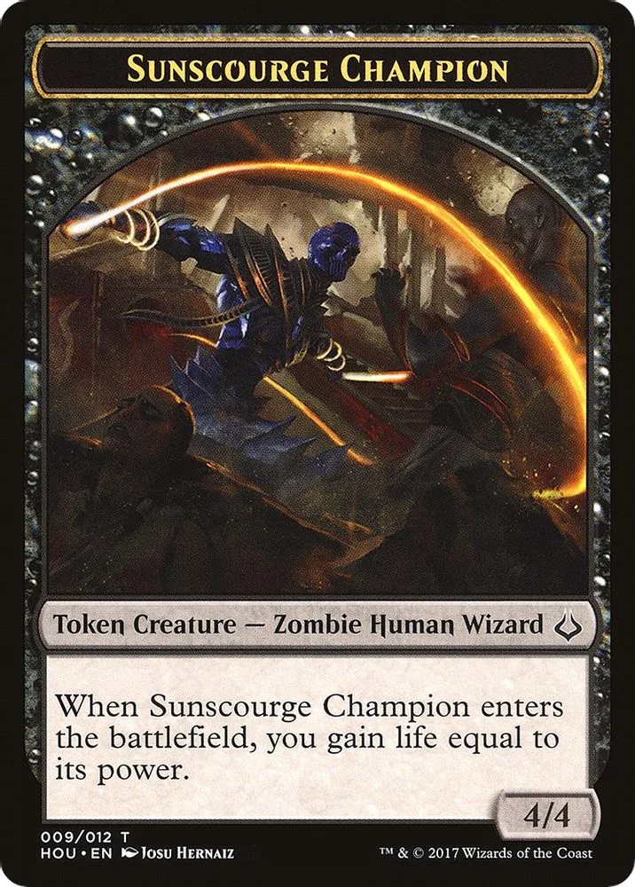 Sunscourge Champion // Cat Double-Sided Token