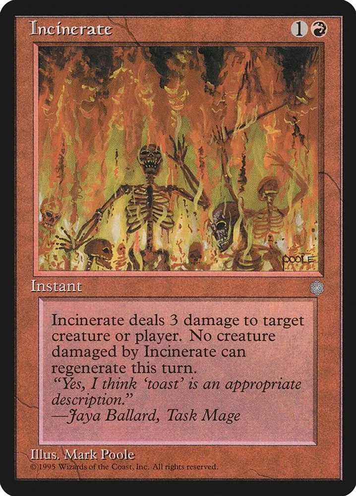 Incinerate