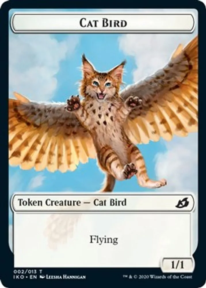 Cat Bird // Human Soldier (004) Double-Sided Token