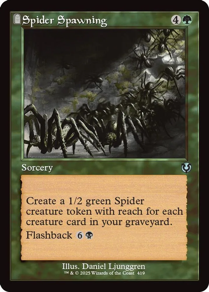 Spider Spawning (Retro Frame)