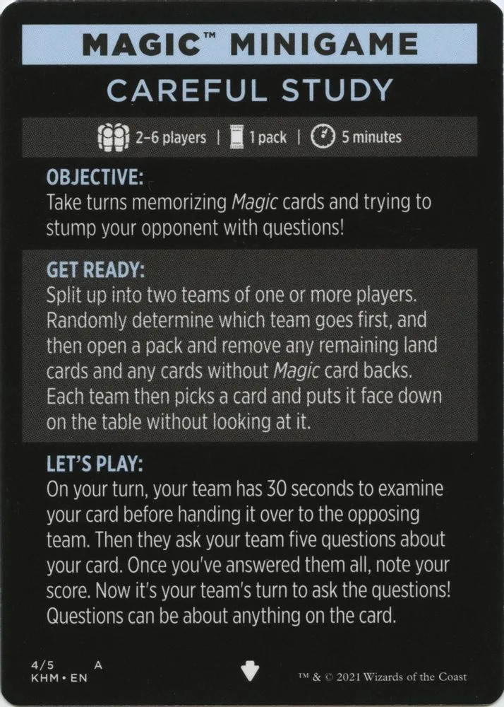 Magic Minigame: Careful Study (Magic Minigame: Careful Study)