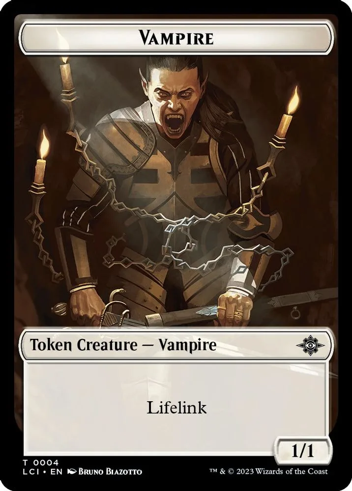 Vampire // Dinosaur (0009) Double-Sided Token