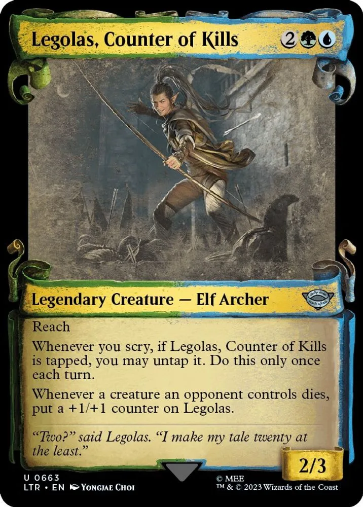 Legolas, Counter of Kills (Showcase Scrolls)