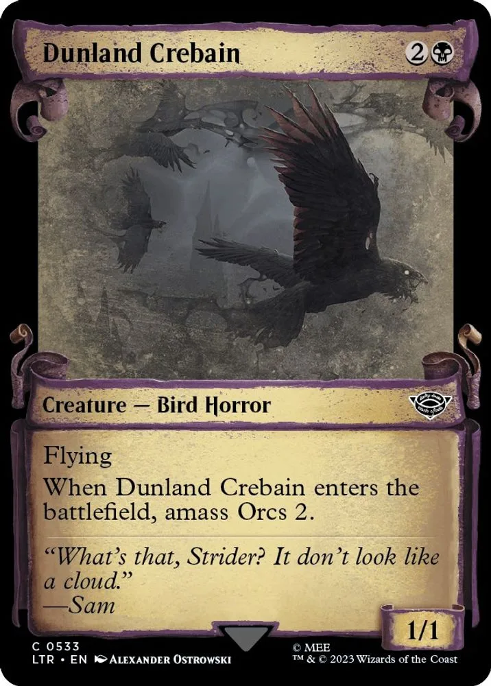 Dunland Crebain (Showcase Scrolls)