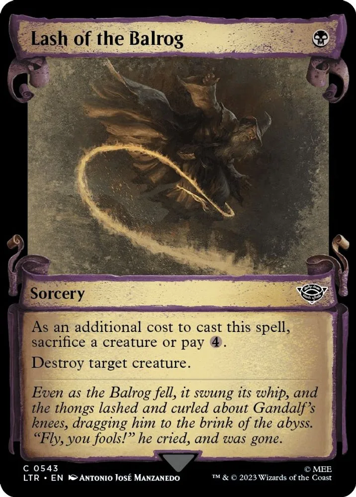 Lash of the Balrog (Showcase Scrolls)