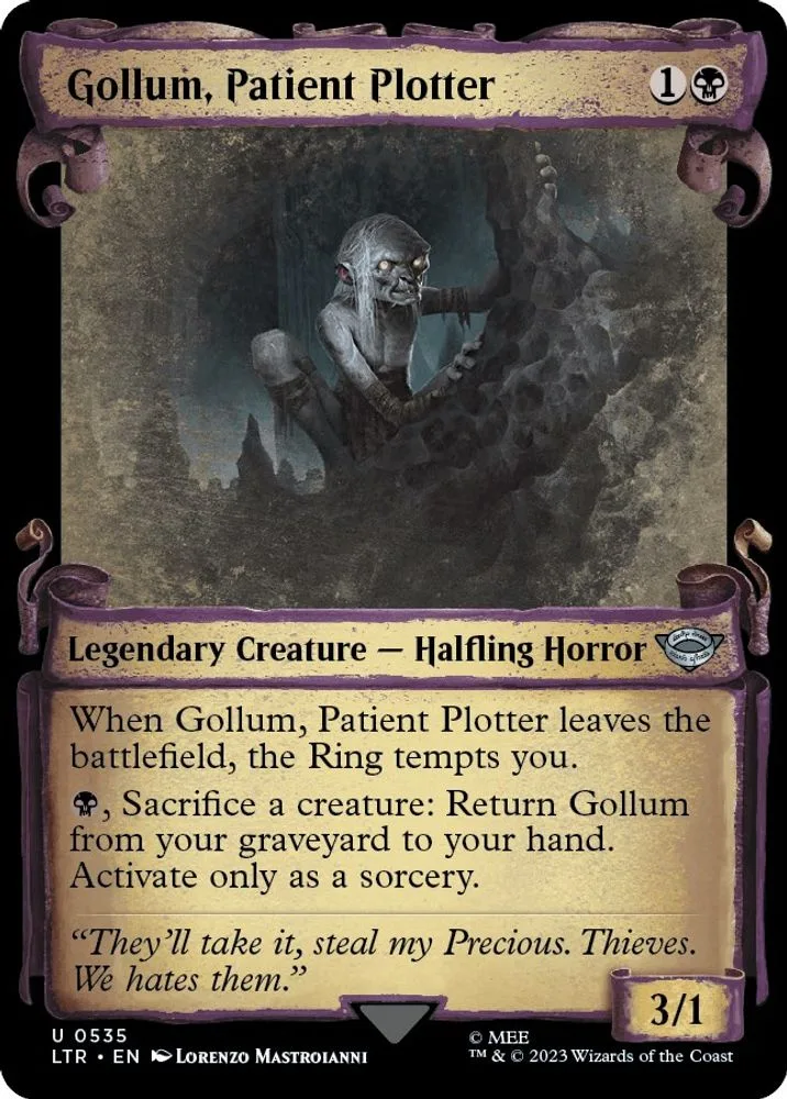 Gollum, Patient Plotter (Showcase Scrolls)