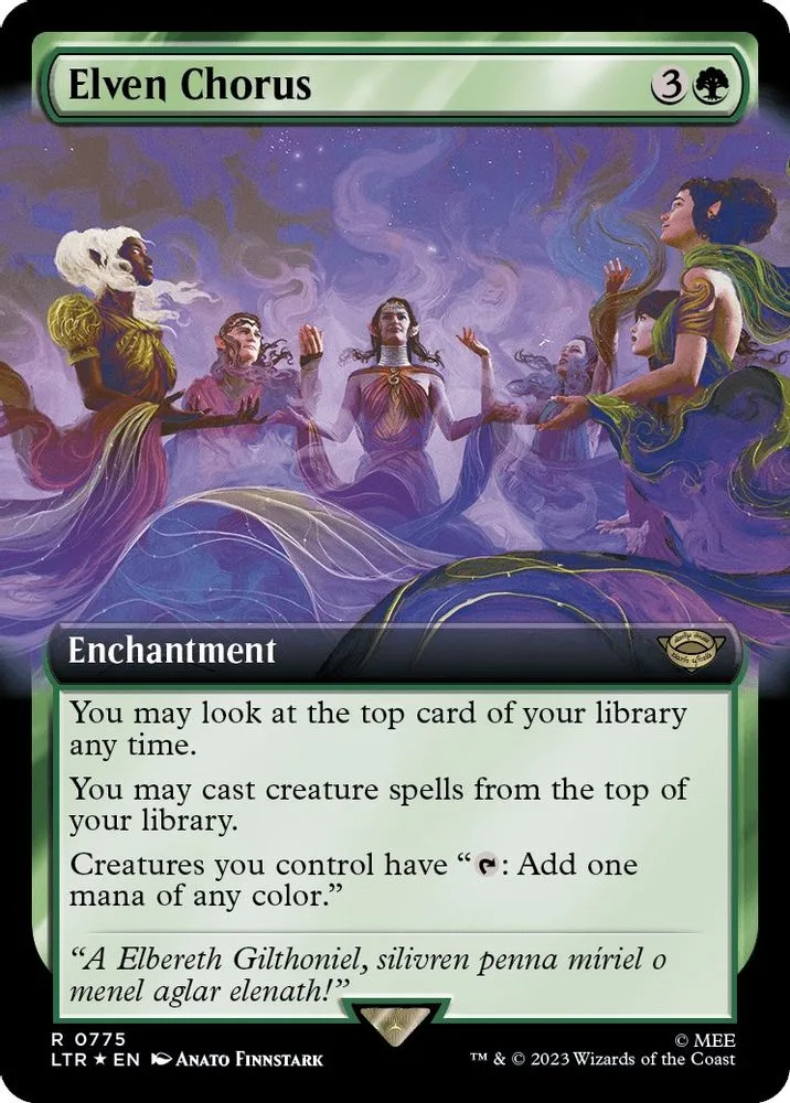Elven Chorus (Extended Art · Surge Foil)