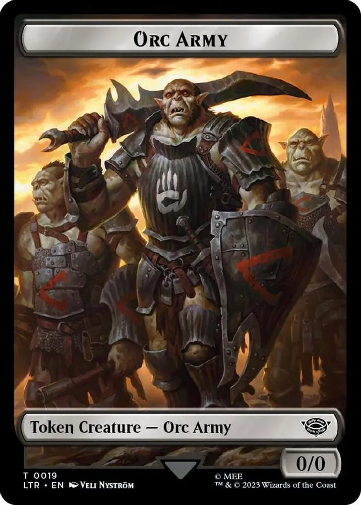 Orc Army (0019) // Food (0024) Double-Sided Token (Surge Foil)