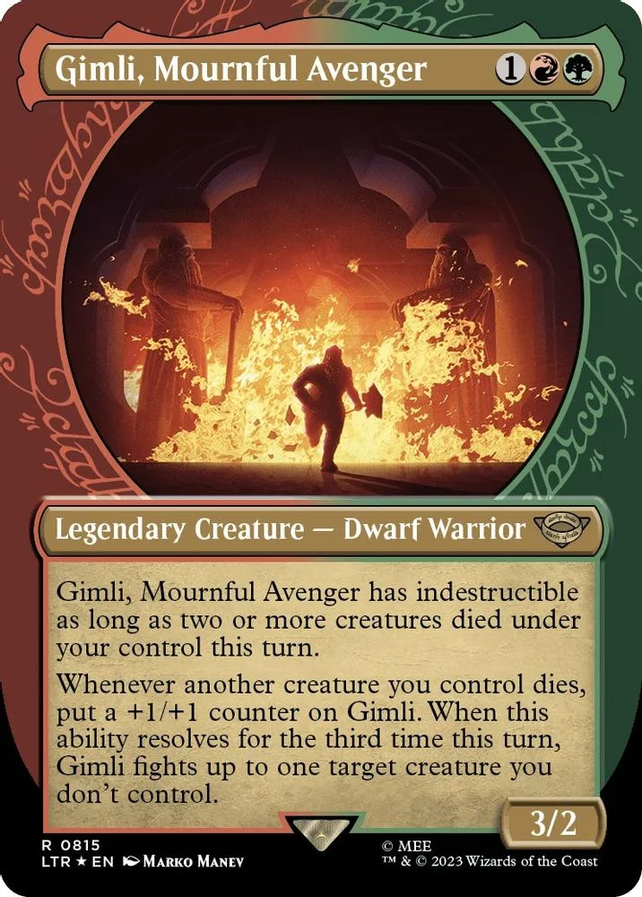 Gimli, Mournful Avenger (Showcase · Surge Foil)