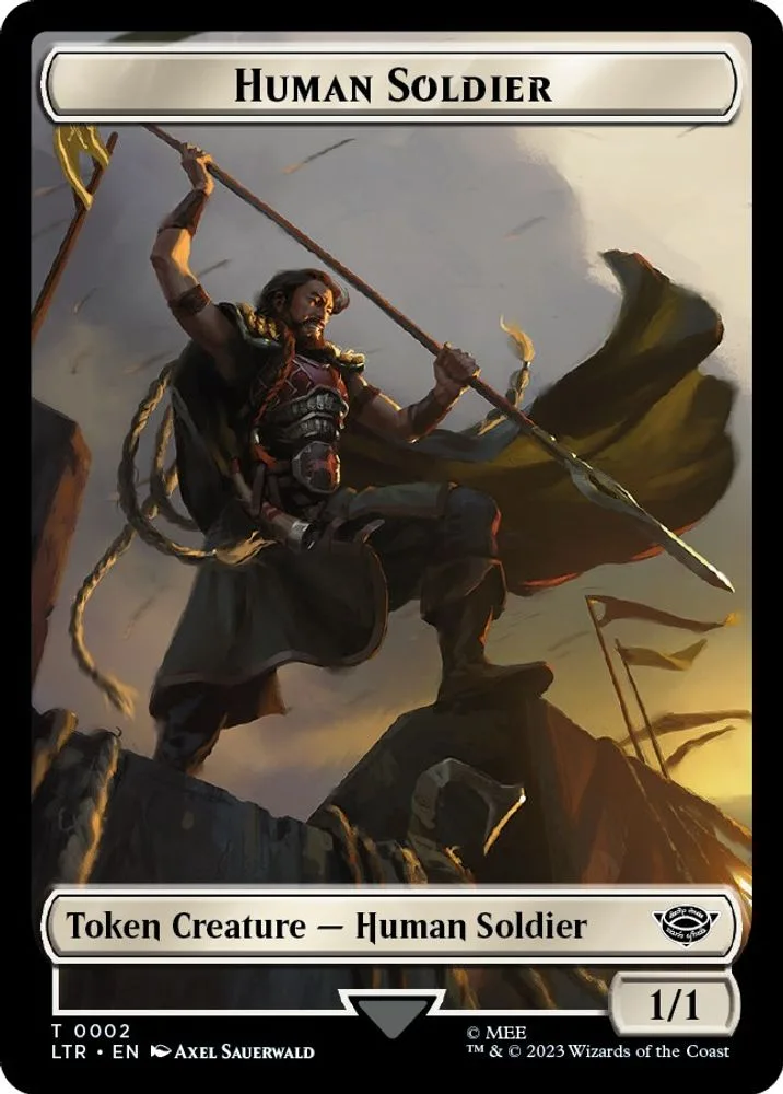 Human Soldier (0002) // Food (0010) Double-Sided Token
