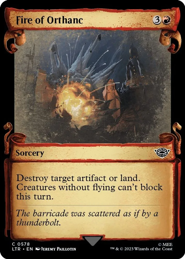 Fire of Orthanc (Showcase Scrolls)