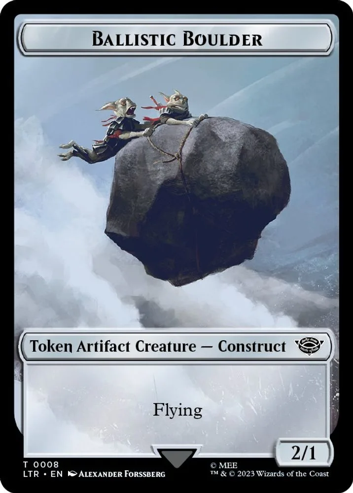 Ballistic Boulder // Food (0010) Double-Sided Token