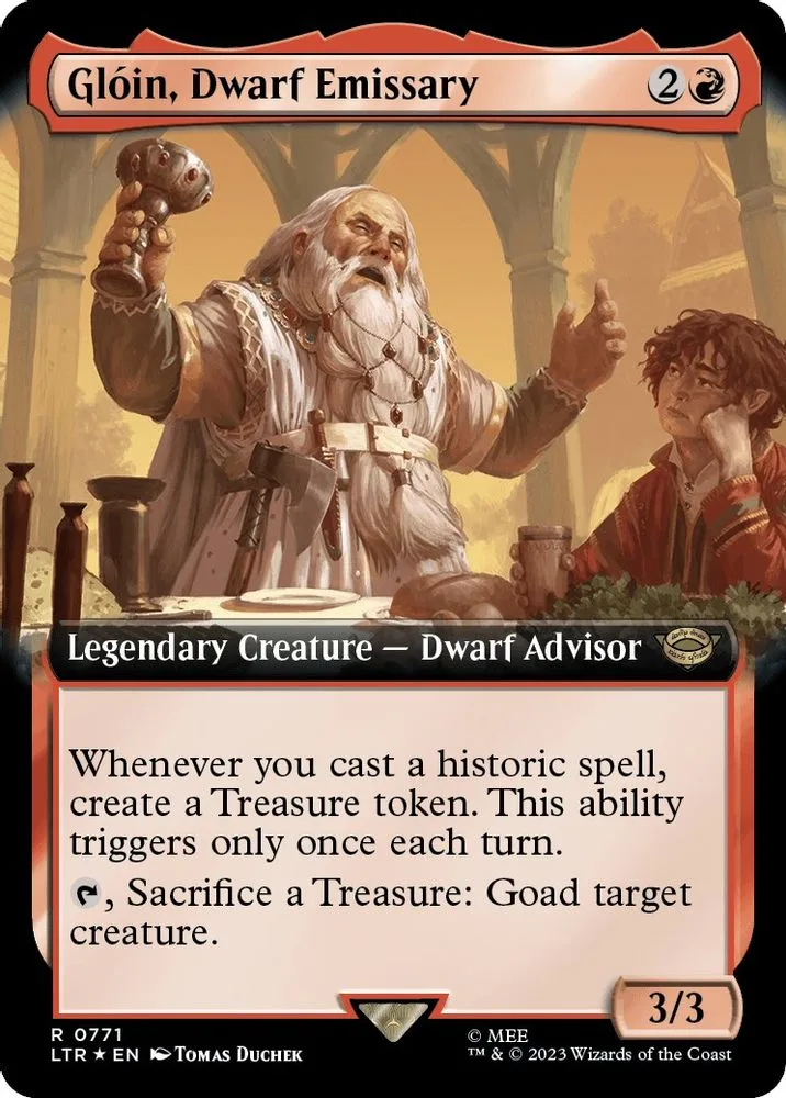 Gloin, Dwarf Emissary (Extended Art · Surge Foil)