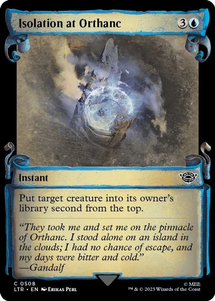 Isolation at Orthanc (Showcase Scrolls)