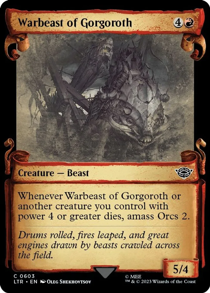 Warbeast of Gorgoroth (Showcase Scrolls)