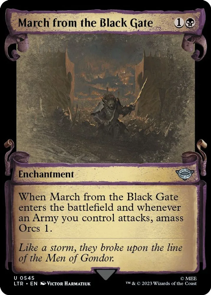 March from the Black Gate (Showcase Scrolls)