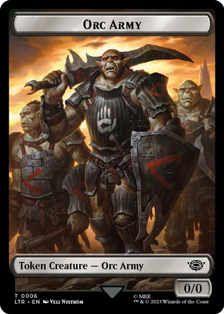 Orc Army (0006) // Food (0009) Double-Sided Token