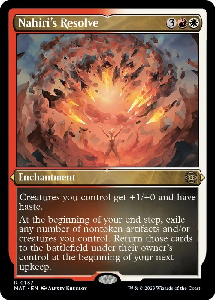 Nahiri's Resolve (Foil Etched)
