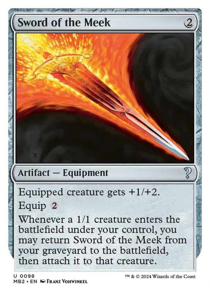 Sword of the Meek (White Border)