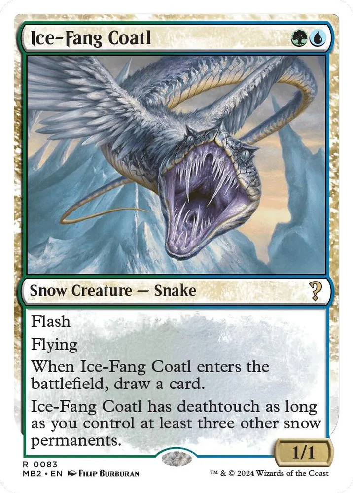 Ice-Fang Coatl (White Border)