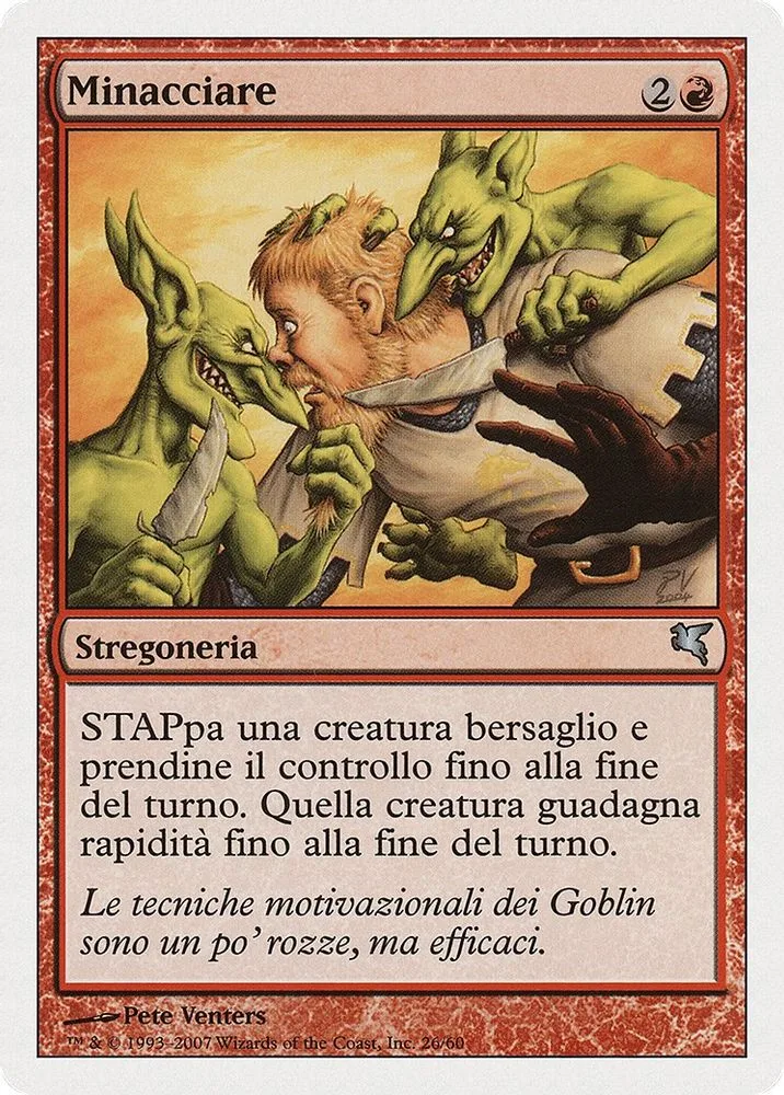 Threaten (Italian)