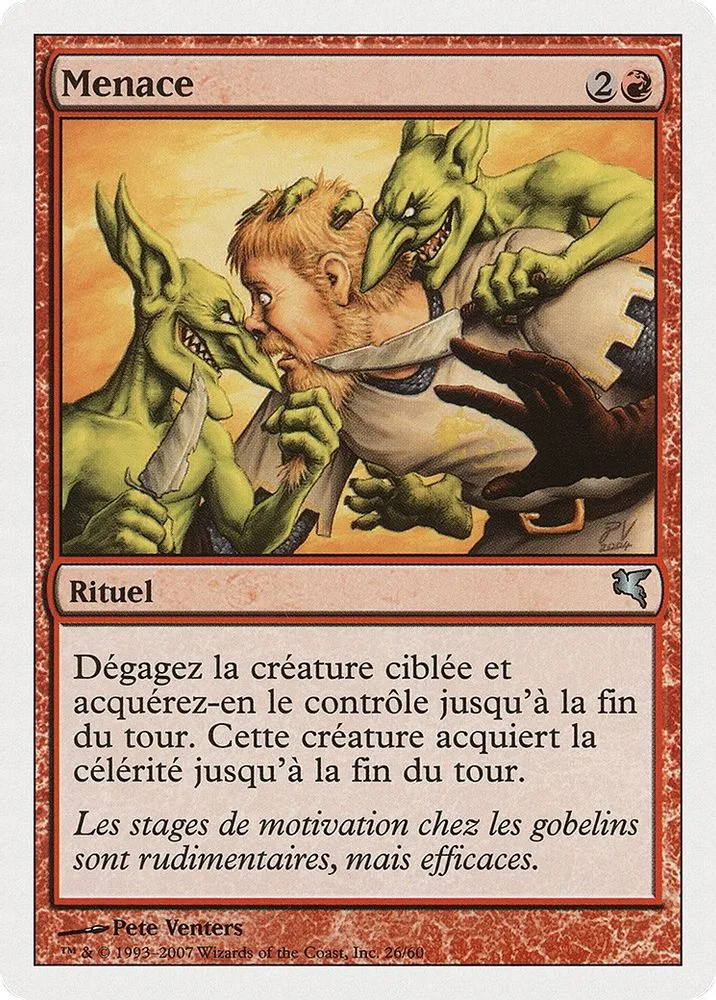Threaten (French)