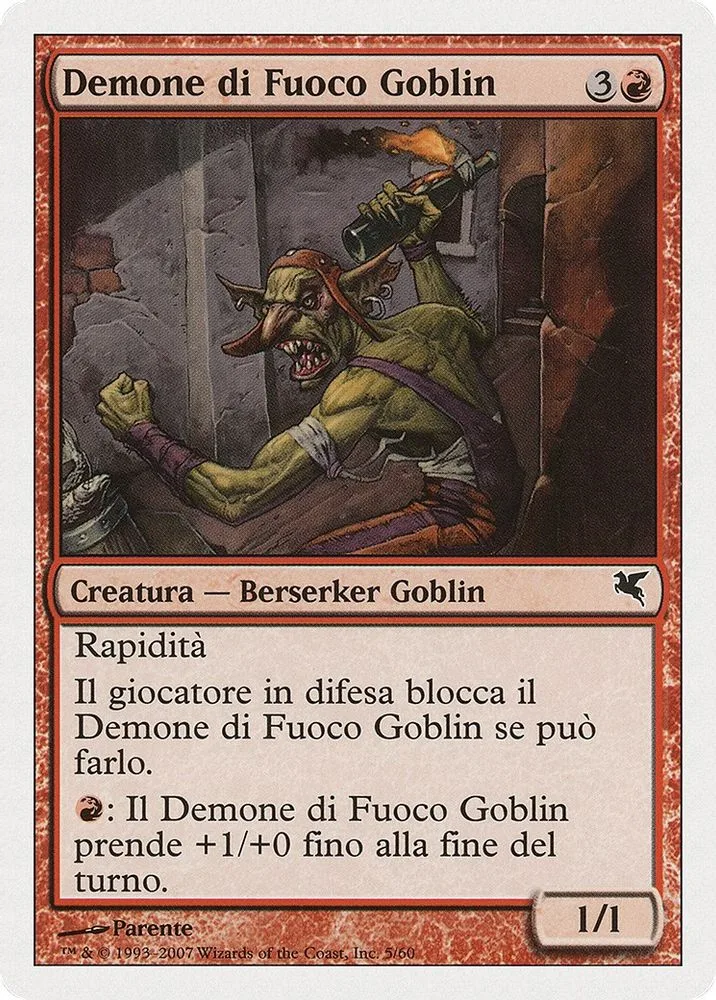 Goblin Fire Fiend (Italian)