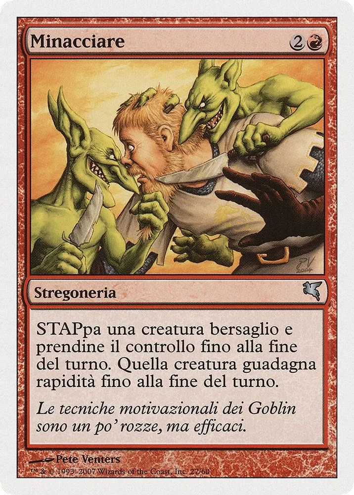 Threaten (Italian)