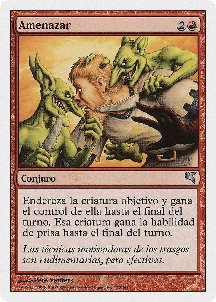 Threaten (Spanish)