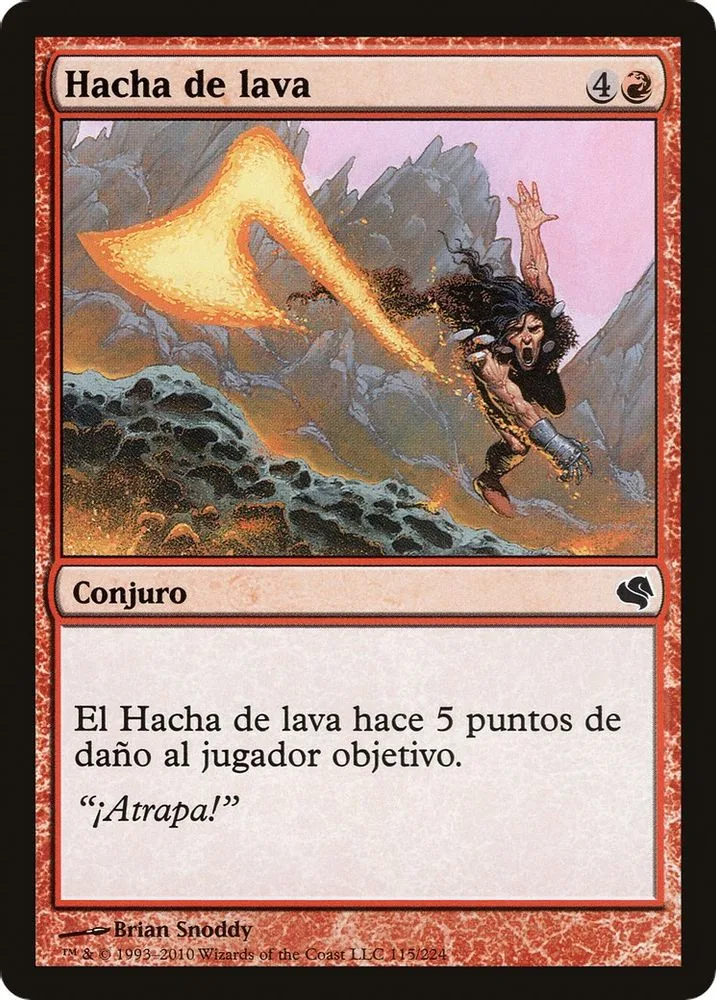 Lava Axe (Spanish) - "Hacha de lava"