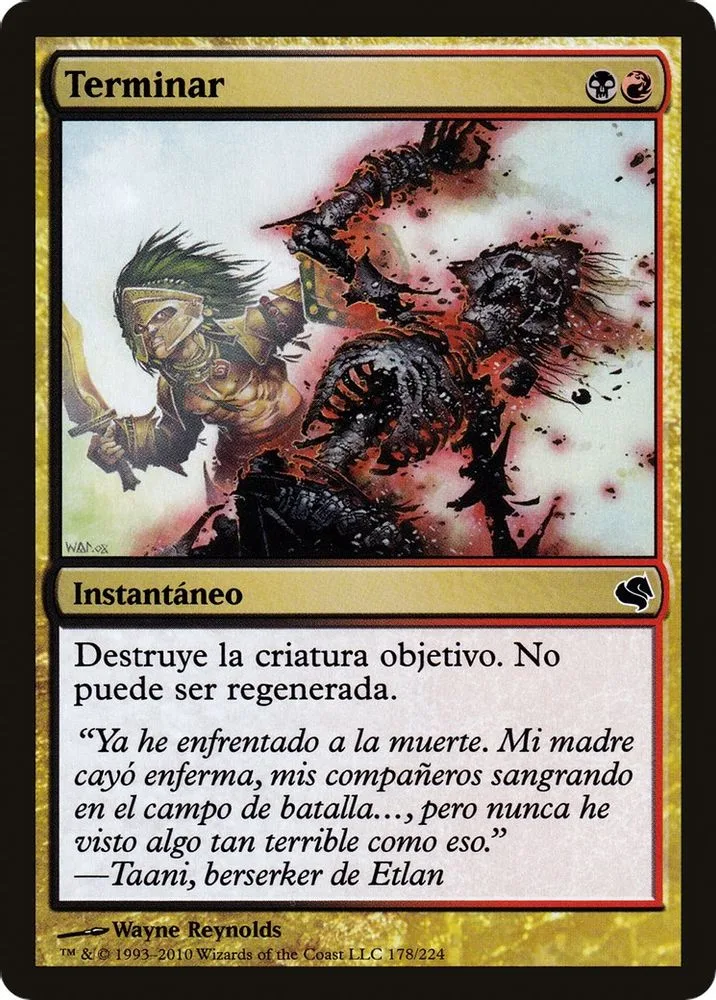 Terminate (Spanish) - "Terminar"