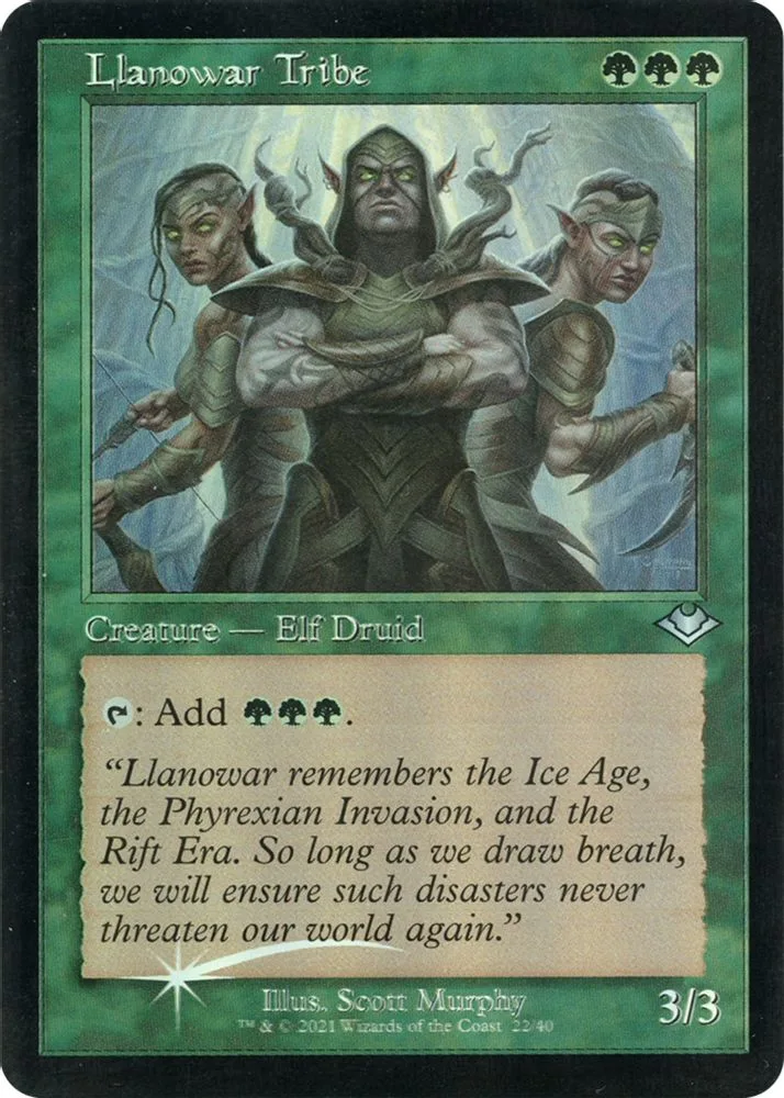 Llanowar Tribe (Retro Frame · Foil Etched)