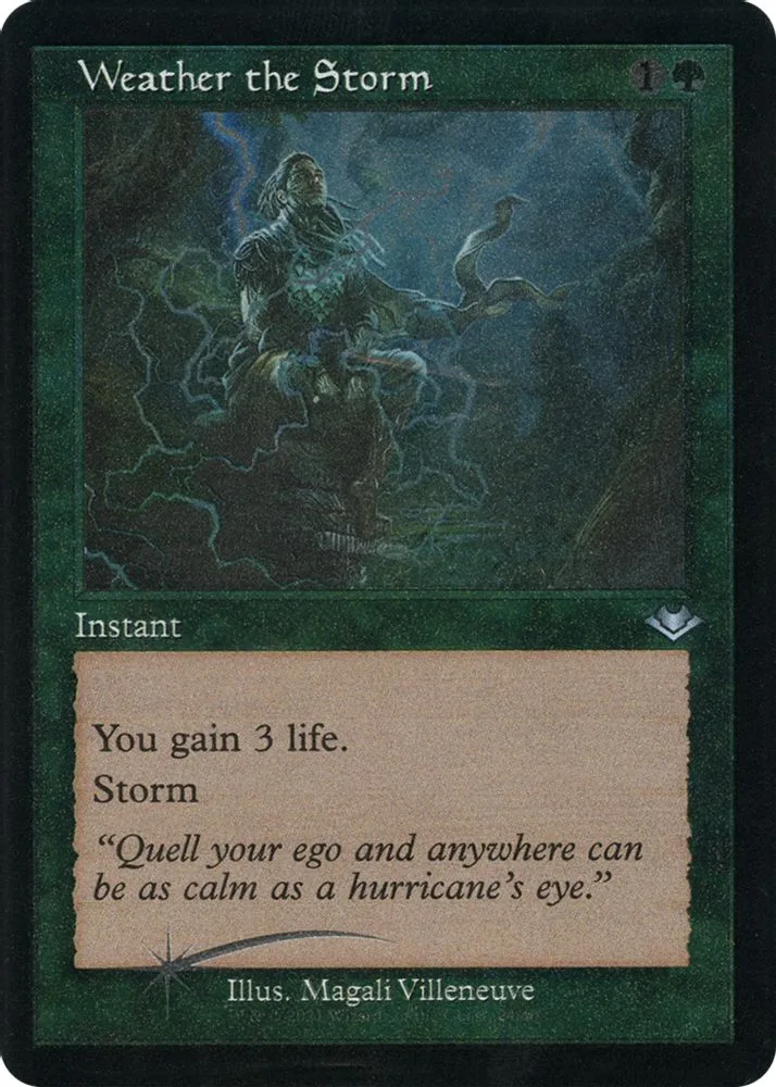 Weather the Storm (Retro Frame · Foil Etched)