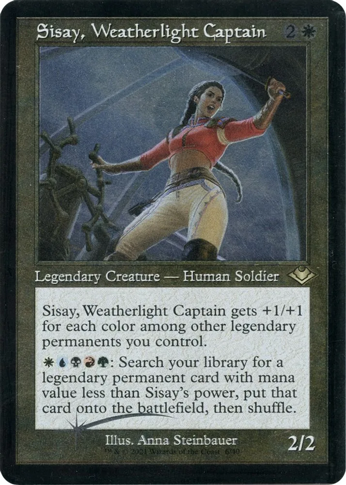 Sisay, Weatherlight Captain (Retro Frame · Foil Etched)